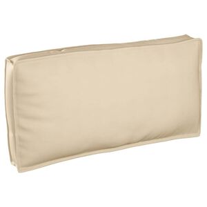 vidaXL Cuscino Beige 120 x 60 x 12 cm Tessuto Oxford
