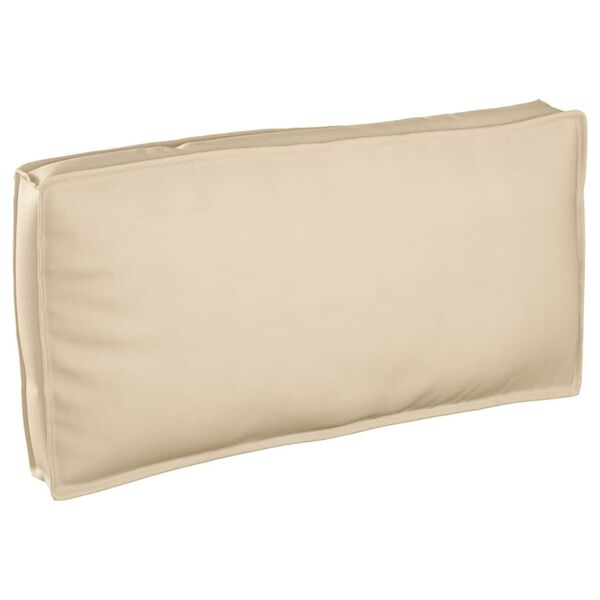 vidaXL Cuscino Beige 120 x 60 x 12 cm Tessuto Oxford