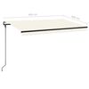 vidaXL Tenda da Sole Retrattile Automatica 450x300 cm Crema