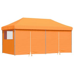 vidaXL Tenda Party Arancione con telaio blu Tessuto Oxford
