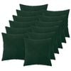 vidaXL Cuscino con cuscino HEERLEN 12 pz Verde Scuro Velluto