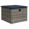 vidaXL Set Divani da Giardino con Cuscini 7pz Nero Polyrattan Acacia