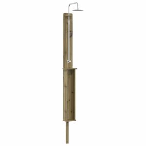 vidaXL Doccia da esterno 246 cm Naturale