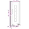 vidaXL Porta Frontale Bianco 88 x 200 cm PVC