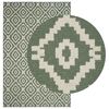 vidaXL Tappeto da Area Naturale e Verde 160 x 230 cm PET