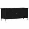 vidaXL Mobile TV 100 x 35 x 45 cm Rovere Nero Legno ingegnerizzato
