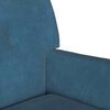 vidaXL Panca Chesterfield Blu 112 x 65,5 x 75 cm Velluto