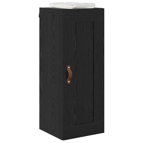 vidaXL Pensile Rovere Nero 34,5 x 34 x 90 cm Legno multistrato