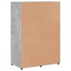 vidaXL Credenze 2 pz Grigio Cemento 60x31x84 cm in Legno Multistrato