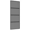 vidaXL Porta scorrevole 76 x 205 cm Vetro Temperato e Alluminio