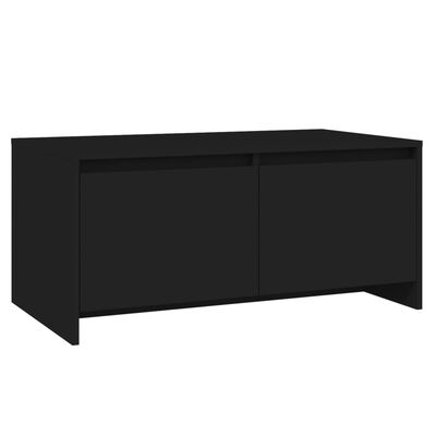 vidaXL Tavolino da Salotto Nero 90x50x41,5 cm in Truciolato