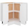 vidaXL Armadio Angolare &ldquo;Lyon&rdquo; Bianco 75,5x75,5x81,5 cm