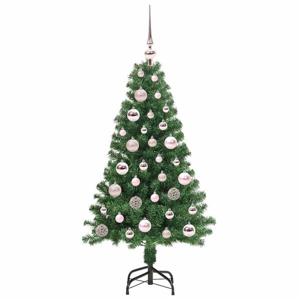 vidaXL Albero di Natale artificiale con 150 LED Verde 120 cm