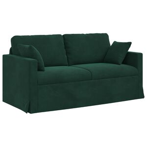 vidaXL Divano Verde Scuro 158 x 78 x 80 cm Velluto