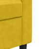vidaXL Poltrona Giallo 60 cm Velluto