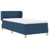 vidaXL Letto a molle con materasso Blu 90 x 190 cm Tessuto