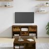 vidaXL Mobile TV Quercia Fumosa 100 x 36 x 49,5 cm Legno multistrato