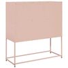 vidaXL Credenza Rosa 100,5x39x107 cm in Acciaio Laminato a Freddo