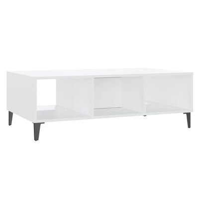 vidaXL Tavolino da Salotto Bianco 103,5x60x35 cm in Legno Multistrato