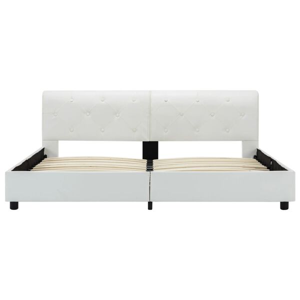 vidaXL Giroletto Bianco in Similpelle 160x200 cm