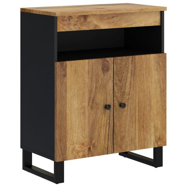 vidaXL Credenza con 2 Ante 60x33x75 cm in Legno Massello di Mango