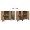 vidaXL Credenza Rovere Artigianale 90x34x80 cm in Legno Multistrato