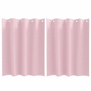 vidaXL Tende Blackout con Anelli 2 pcs Rosa baby 140 x 140 cm