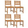 vidaXL Set da Pranzo per Giardino 5 pz in Legno Massello di Teak