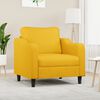 vidaXL Poltrona Giallo Chiaro 60 cm in Tessuto