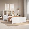 vidaXL Letto Libreria senza Materasso Bianco 120x200 cm Legno di Pino