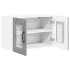 vidaXL Mobile da cucina con porta 2 pcs Grigio cemento 60 x 31 x 40 cm
