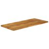 vidaXL Piano Tavolo Bordi Vivi 140x60x2,5 cm Legno Massello di Mango