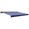 vidaXL Tenda a Cassonetto Motorizzata 400x300 cm Blu e Bianco