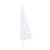 vidaXL Albero di Natale a Met&agrave; Preilluminato con Palline Bianco 240 cm