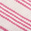 vidaXL Copriletto in Cotone a Righe 160x210 cm Rosa e Bianco