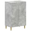 vidaXL Mobile per scarpe ARNHEM 59,5 x 39,5 x 90 cm Grigio Cemento