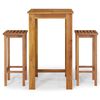 vidaXL Set da Bar da Giardino 3 pz in Legno Massello di Acacia