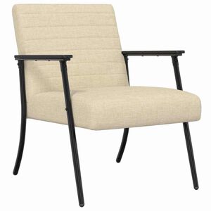 vidaXL poltrona Crema 59 x 75 x 78 cm Tessuto