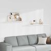 vidaXL Scaffali a Parete 2 pz Bianchi 120x23,5x3,8 cm in MDF