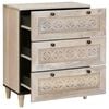 vidaXL Credenza 60 x 33 x 75 cm legno massello di mango Bianco