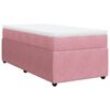 vidaXL Giroletto a Molle con Materasso Rosa 90x190 cm in Velluto
