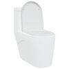 vidaXL Sedile del WC Bianco 46,2 x 36 x 4,3 cm Duroplast