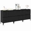 vidaXL Sideboards 3 pcs Rovere Nero 60 x 35 x 70 cm Legno multistrato