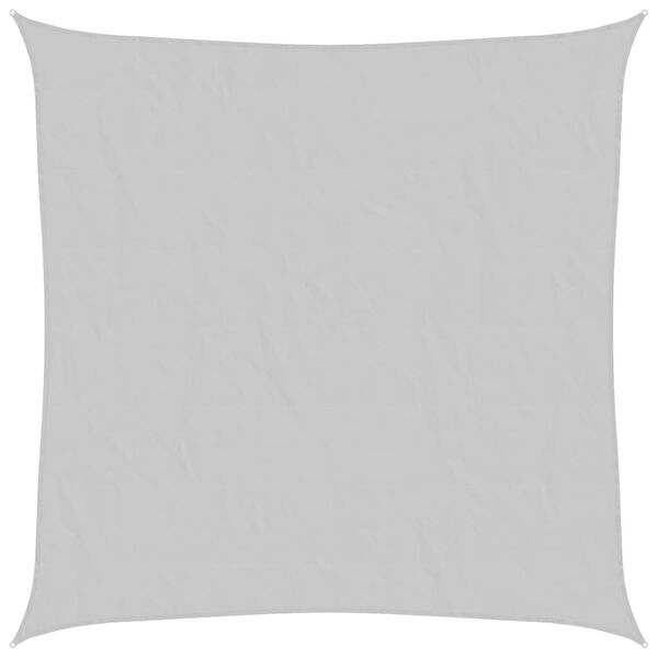 vidaXL Vela Parasole Grigio Chiaro 7x7 m 100% Poliestere Oxford