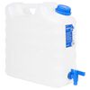 vidaXL Contenitore Acqua con Rubinetto Trasparente 15 L in Plastica