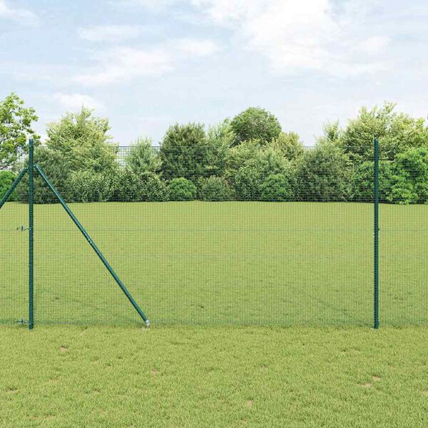 vidaXL Palo della recinzione Verde 25 x 1,4 m (rete da 19 x 19 mm)