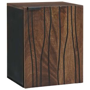 vidaXL Armadio per Lavabo da Bagno con porta Noce 38 x 33,5 x 48 cm