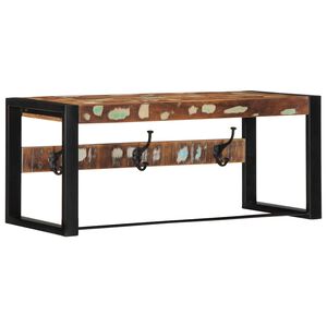 vidaXL Appendiabiti Multicolore 80x35x35 cm in Legno Massello Recupero