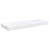 vidaXL Scaffali a Parete 2 pz Bianco Lucido 60x23,5x3,8 cm in MDF