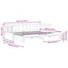 vidaXL Letto Giorno Estraibile Marrone cerato 193.5 x 184 x 66 cm
